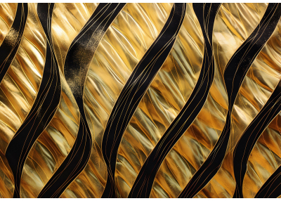 Флис Фототапет 3D дизайн на стена с абстрактна обемна композиция